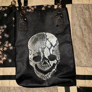 FAUX ADD SNAKE SKIN PURSE